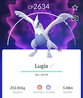 RPokemon Go Lugia Registered/Unregistered/30 Days