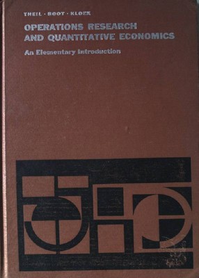 Operations research and quantitative economics - an elementary introduction. Eco