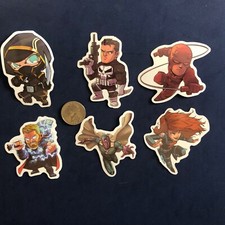 Super Hero - Lot Of 6 Stickers. - New