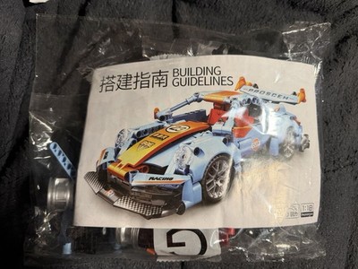 Pull Back Porsche Racing Car Building Blocks Set 6716, 617pcs