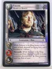 LORD OF THE RINGS TCG RISE OF SARUMAN RARE CARD 17R28 FARAMIR lp