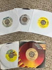 rare lot VINYL 7" 45's Rock Soul Latin Jazz w/OBSCURE REGGAE 45 and David Bowie