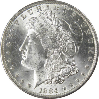 #ad 1884 O Morgan Dollar BU Uncirculated Mint State 90% Silver $1 US Coin $110.99