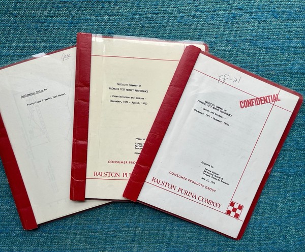 Raro Ralston Freakies Caja de Cereales Prueba Informes de Mercado Lote de 3