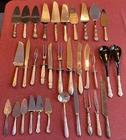 33 Sterling Silver Handled, Stainless Blades Dessert Servers, Knives, 2722g Tot
