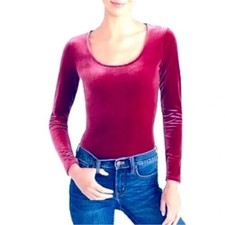 NEW NWT J.CREW MERCANTILE Women's Velvet Scoop Neck Body Raspberry Suit Size S