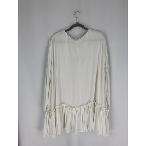 Mini abito manica lunga bambina e il sole Andro donna medio oversize bianco nuovo - Foto 12 di 12