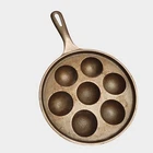 Vintage Griswold 962 No 32 Cast Iron Aebleskiver Skillet Made In USA