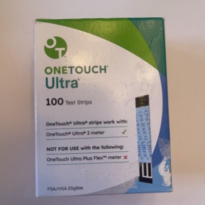 New Sealed AUTH. ONE TOUCH Ultra 100  Test Strips Exp 01/25