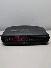 Sony Dream Machine AM/FM Clock Radio - Model ICF-C370 - Black