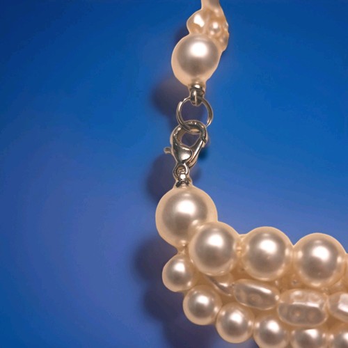 Womens Necklace Pearl Strands Different Shapes Hook Clasp 14" - Picture 5 of 9