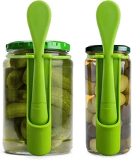 Pickle Fork 2 Pack pickle grabber, olive fork picker gift Green 