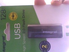 Image of INTEGRAL USB 128 GB HIGH SPEED 2.0 FLASH DRIVE NEW/ SEALED /FREEPOST