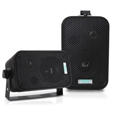 Dual Waterproof Outdoor Speaker System - 3.5 Inch Pair of Weatherproof, Lifetime