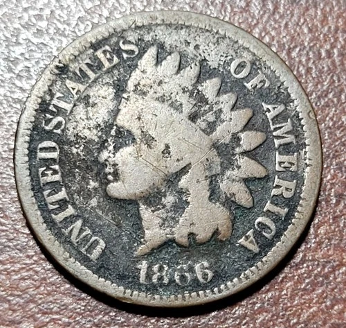 1866 Indian Head Cent Good Details Better Date IHC Penny