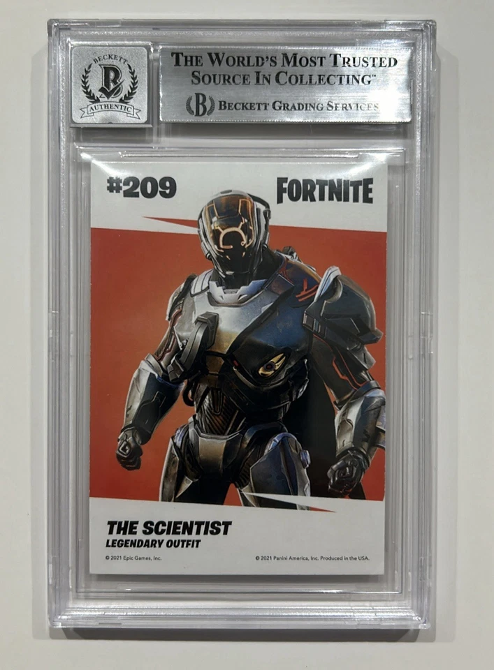 SIGNED JOEL MCHALE 2020 PANINI FORTNITE CARD THE SCIENTIST - SLABBED BECKETT - Image 2 of 2