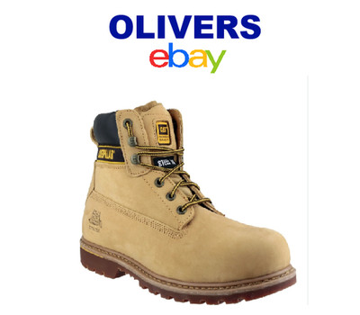 CAT Holton Sicherheitsstiefel Honey