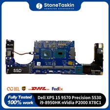 For Dell XPS 15 9570 Precision 5530 Motherboard i9-8950HK nVidia P2000 X78C1