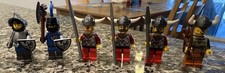 6-Pack LEGO Knights Vikings with Swords, Armor Axes Castle Army Builder Lot