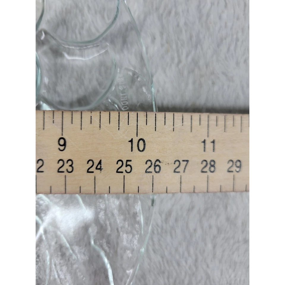 5 Vintage Glass Embossed Grape Cluster Clear Dinner Plates KIG Indonesia 10 3/8” - Image 4 of 4