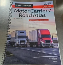 Rand McNally Deluxe Motor Carriers' Road Atlas 2025 DELUX!