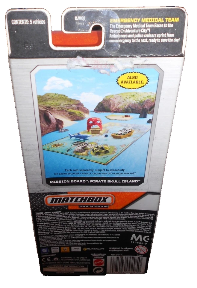 Matchbox , On A Mission EMT 5-PACK 2014 NIB. - Image 4 of 4