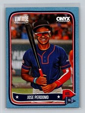 2024 Onyx Vintage AQUA Jose Perdomo Atlanta Braves #OVJOPE
