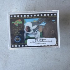 Cerámica Upper Deck 1996 #NNO Space Jam Jordan/Bugs Bunny 133/2500 porcelana