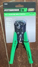 PITTSBURGH 8" Self-Adjusting Wire Stripper and Cutter w/Built in Crimper #70291
