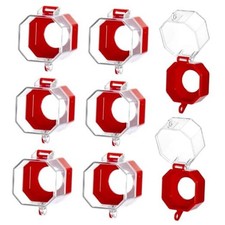 Emergency Stop Button Cover, 8 Pack Plastic Switch Cover Protector, Toggle