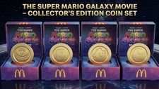 2026 McDonald&rsquo;s Super Mario Galaxy Coin / 4er Set Neu OVP