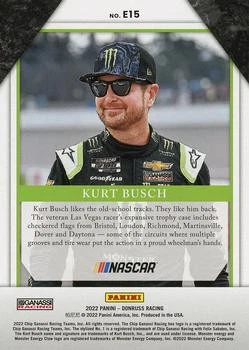 Kurt Busch 2022 Donruss - Elite Series Checkers #E15 - - Image 2 of 2