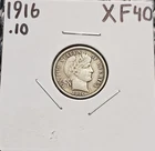 1916-P Silver Barber Dime XF