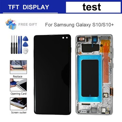 For Samsung Galaxy S10 S10+ LCD Display Touchscreen Bildschirm with Rahmen