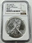 2021 $1 American Silver Eagle PCGS NGC MS69 Type 1 - LAST DAY OF PRODUCTION