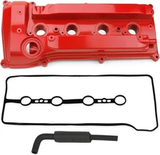 MITZONE Aluminum Engine Valve Cover with PCV Hose & Gasket Compatible with 2001-