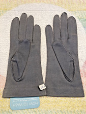 Vintage Van Raalte Reindo 6.5 Gray Gloves Formal Evening Made in USA