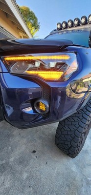 14-24 Toyota 4Runner LED Projector Headlights DRL AMBER WHITE FORM LIGHTING SEQ