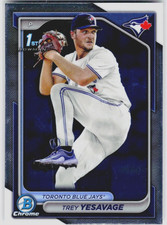 2024 Bowman Draft Chrome - Trey Yesavage 1st Bowman Chrome RC #BDC-92 Blue Jays
