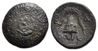 FITZ MACEDONIA Shield Helmet 4th-3rd century BC AE Coin 14mm 1.92g @NON735