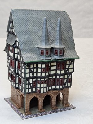 FALLER B-936 H0 RATHAUS ALSFELD fertig gebaut VINTAGE SAMMLER  MODELLBAHN 