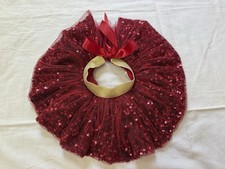 Baby Tutu Skirt Christmas Red Gold Sequin Newborn Photo Fancy Adorable Cute Toby