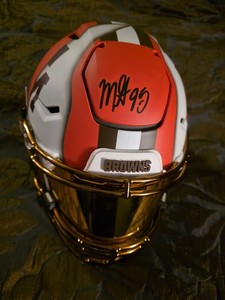 Myles Garrett Signed "Ripped" SpeedFlex Beckett - A&M/Browns - NEW LA RAMS STAR