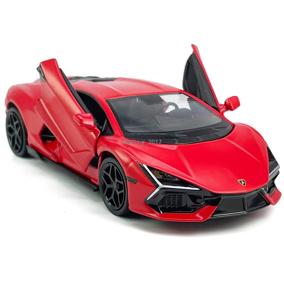 1/32 Scale Lamborghini Revuelto Model Car Diecast Toy Cars Metal Vehicles Red - Image 3 of 4