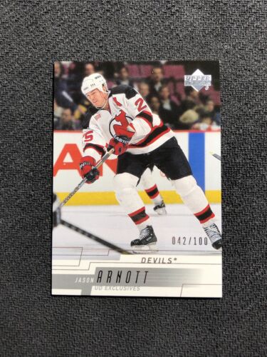 2000-01 UPPER DECK JASON ARNOTT TIER 1 ONE EXCLUSIVES SILVER #ed 42/100 - Picture 1 of 2