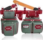 Professional Leather Tool Belt with Bags Farmers, Carpenters 19 Pocket Tools Bag