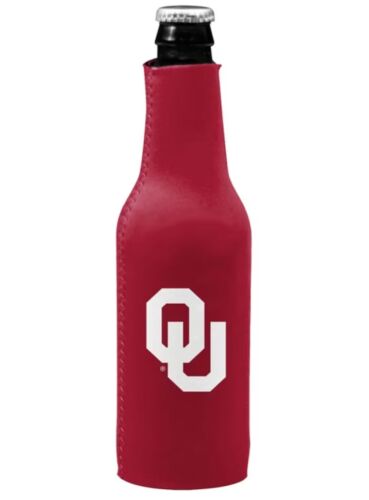 Oklahoma Sooners 12 oz Bottle Koozie Cooler Coolie New - Picture 3 of 3