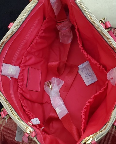 Coach Peyton Multifunction Baby Diaper Travel Bag Pomegranate - Picture 3 of 17