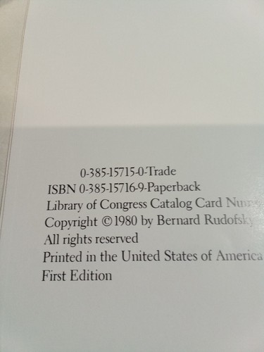 Bernard Rudofsky-Now I Lay Me Down to Eat Notes and Footnotes on the Lost 1st Ed - Picture 4 of 12
