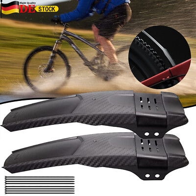 2Stk Fahrrad Schutzblech Vorne Hinten Kotflügel Fahrradschutzbleche MTB Mudguard
